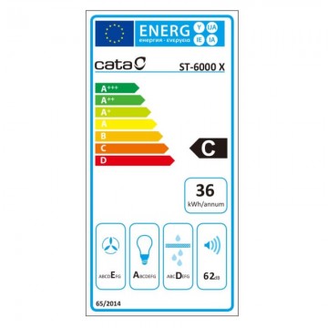 Cata Απορροφητήρας Καμινάδα ST-6000X Inox